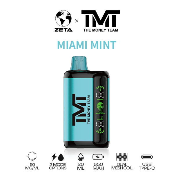 FLOYD MAYWEATHER TMT DISPOSABLE 15,000 PUFFS - MIAMI MINT