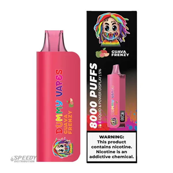 DUMMY VAPES DISPOSABLES 8000 PUFFS - GUAVA FRENZY