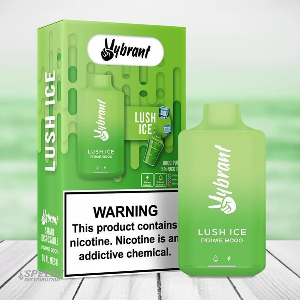 VYBRANT DISPOSABLE 8000 PUFFS - LUSH ICE