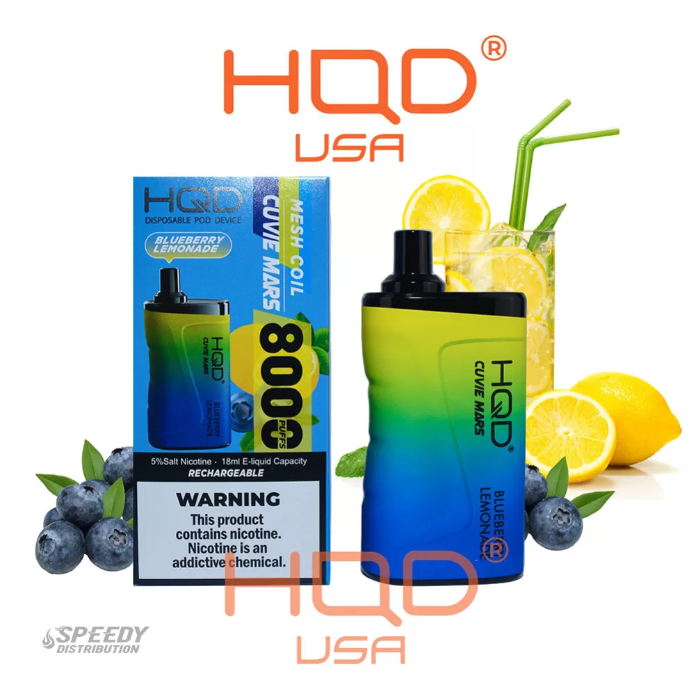 HQD CUVIE MARS DISPOSABLE 8000 PUFFS - LIME PASSIONFRUIT