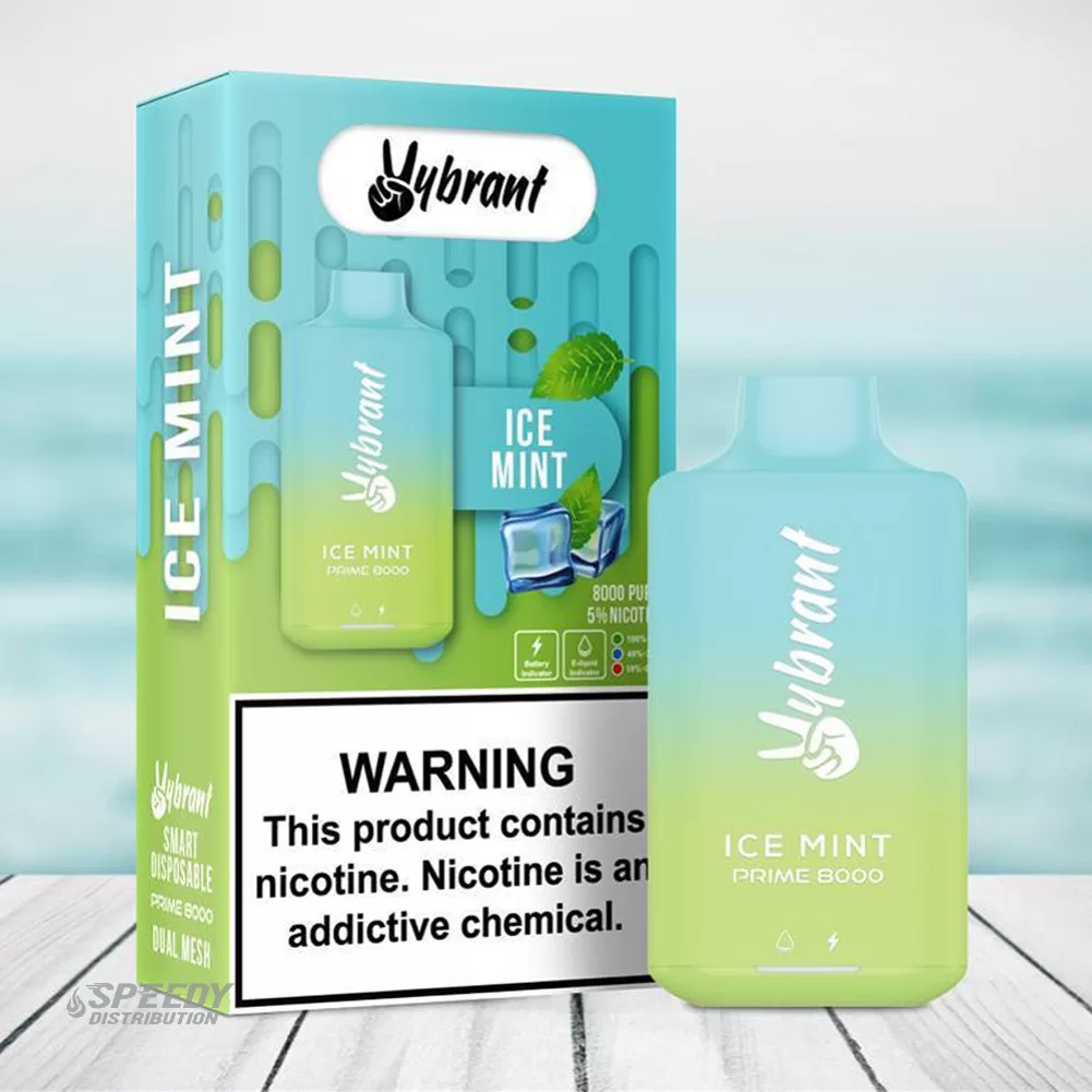 VYBRANT DISPOSABLE 8000 PUFFS - ICE MINT