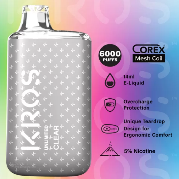 KROS UNLIMITED DISPOSABLE 6000 PUFFS