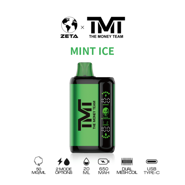 FLOYD MAYWEATHER TMT DISPOSABLE 15,000 PUFFS - MINT ICE