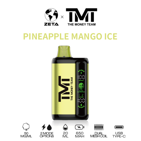 FLOYD MAYWEATHER TMT DISPOSABLE 15,000 PUFFS - PINEAPPLE MANGO ICE