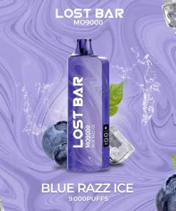LOST BAR MO9000 - BLUE RAZZ ICE