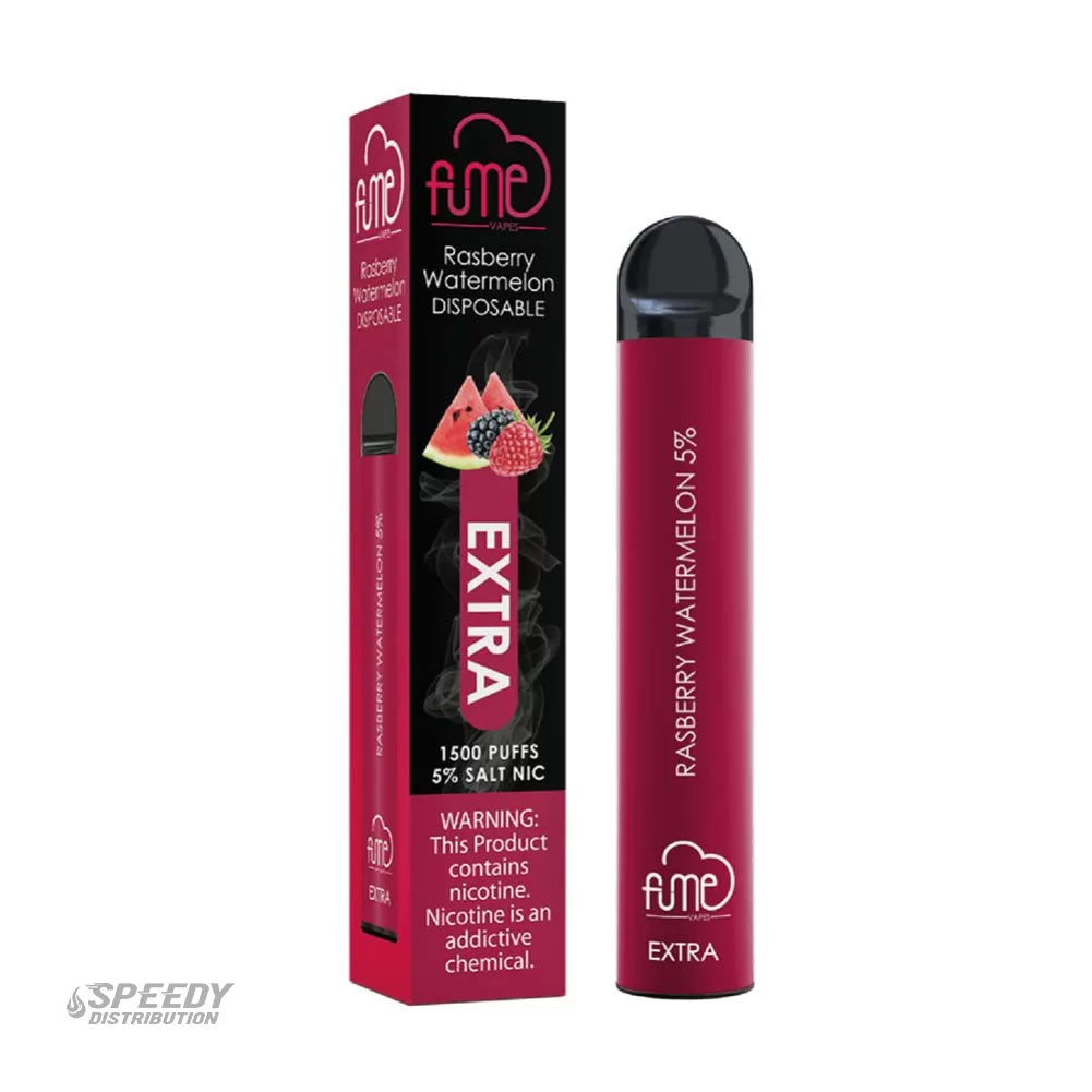 FUME EXTRA DISPOSABLE 1500 PUFFS - RASPBERRY WATERMELON