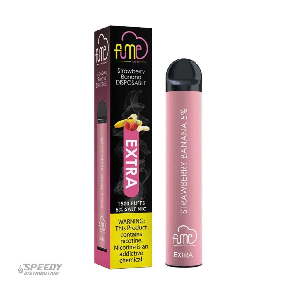 FUME EXTRA DISPOSABLE 1500 PUFFS - STRAWBERRY BANANA