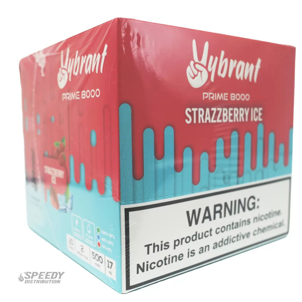 VYBRANT DISPOSABLE 8000 PUFFS - STRAZZBERRY ICE
